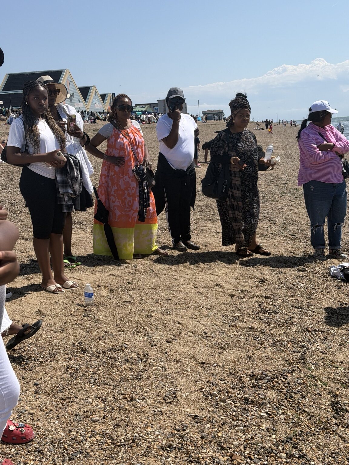 LNM church family celebrating the baptism service in Southend-on-Sea
