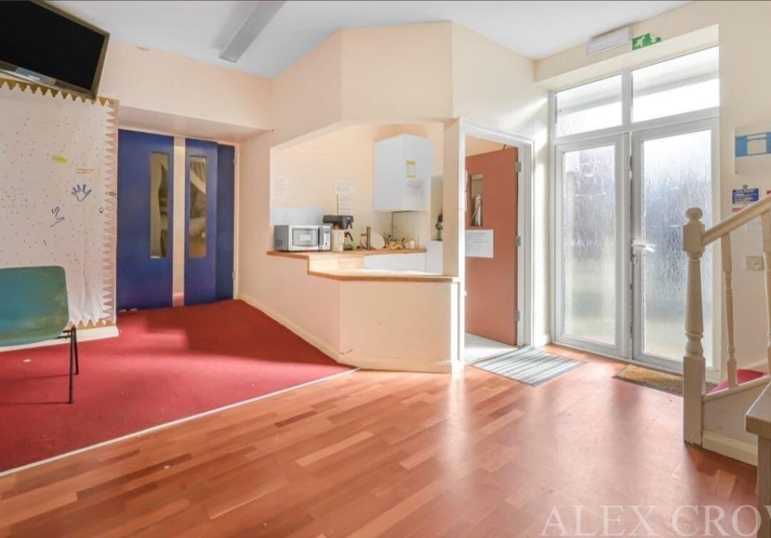 Entrance, reception and kitchen facilities inside the proposed church building